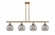 Athens Deco Swirl - 4 Light - 48 inch - Brushed Brass - Cord hung - Island Light (3442|516-4I-BB-G1213-8SM)