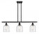 Bella - 3 Light - 36 inch - Matte Black - Cord hung - Island Light (3442|516-3I-BK-G558-6SDY)