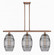 Vaz - 3 Light - 36 inch - Antique Copper - Cord hung - Island Light (3442|516-3I-AC-G557-8SM)