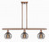Rochester - 3 Light - 36 inch - Antique Copper - Stem hung - Island Light (3442|516-3I-AC-G556-6SM)