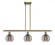 Rochester - 3 Light - 36 inch - Antique Brass - Cord hung - Island Light (3442|516-3I-AB-G556-6SM)