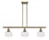 Rochester - 3 Light - 36 inch - Antique Brass - Cord hung - Island Light (3442|516-3I-AB-G556-6CL)