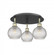 Athens - 3 Light - 18 inch - Black Antique Brass - Semi-Flush Mount (3442|516-3C-BAB-G122C-6CL)