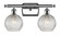 Athens - 2 Light - 16 inch - Polished Chrome - Bath Vanity Light (3442|516-2W-PC-G122C-6CL)