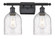 Bella - 2 Light - 16 inch - Matte Black - Bath Vanity Light (3442|516-2W-BK-G558-6SDY)