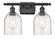 Bella - 2 Light - 16 inch - Matte Black - Bath Vanity Light (3442|516-2W-BK-G558-6SDY)