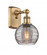 Athens Deco Swirl - 1 Light - 6 inch - Brushed Brass - Sconce (3442|516-1W-BB-G1213-6SM)