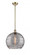 Athens Deco Swirl - 1 Light - 14 inch - Antique Brass - Pendant (3442|516-1S-AB-G1213-14SM)