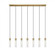 7 Light Linear Chandelier (276|740P-7L-RB)