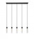 5 Light Linear Chandelier (276|740P-5L-MB)