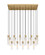 17 Light Linear Chandelier (276|740P-17L-RB)