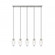 5 Light Linear Chandelier (276|651P-5L-BN)