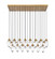 23 Light Linear Chandelier (276|651P-23L-RB)
