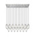 23 Light Linear Chandelier (276|651P-23L-BN)