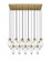 17 Light Linear Chandelier (276|651P-17L-RB)