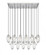17 Light Linear Chandelier (276|651P-17L-BN)