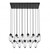 17 Light Linear Chandelier (276|651P-17L-MB)