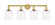 Bella - 4 Light - 33 inch - Satin Gold - Bath Vanity Light (3442|616-4W-SG-G558-6CL)