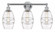 Vaz - 3 Light - 24 inch - Polished Chrome - Bath Vanity Light (3442|616-3W-PC-G557-6CL)