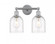 Bella - 2 Light - 15 inch - Polished Chrome - Bath Vanity Light (3442|616-2W-PC-G558-6CL)