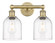 Bella - 2 Light - 15 inch - Brushed Brass - Bath Vanity Light (3442|616-2W-BB-G558-6CL)