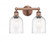 Bella - 2 Light - 15 inch - Antique Copper - Bath Vanity Light (3442|616-2W-AC-G558-6CL)