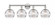 Rochester - 4 Light - 35 inch - Polished Nickel - Bath Vanity Light (3442|616-4W-PN-G556-8CL)