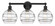 Rochester - 3 Light - 26 inch - Matte Black - Bath Vanity Light (3442|616-3W-BK-G556-8CL)