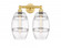 Vaz - 2 Light - 17 inch - Satin Gold - Bath Vanity Light (3442|616-2W-SG-G557-8CL)