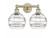 Rochester - 2 Light - 17 inch - Antique Brass - Bath Vanity Light (3442|616-2W-AB-G556-8CL)