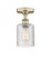Cobbleskill - 1 Light - 5 inch - Antique Brass - Semi-Flush Mount (3442|616-1F-AB-G112C-5CL)