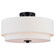 Burnaby 16-in Semi-Flush Mount Black (51|C0281)
