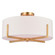 Surrey 18-in. 4 Light Semi-Flush Mount Natural Brass (51|C0277)