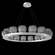 Vessel 48-inch Platform Ring-Classic Silver-Smoke Blown Glass-Stainless Cable-LED 2700K (1289|CHB0091-0D-CS-S-CA1-L1)