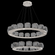 Vessel Two-Tier Platform Ring-Beige Silver-Smoke Blown Glass-Stainless Cable-LED 3000K (1289|CHB0091-2B-BS-S-CA1-L3)