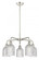 Bridal Veil - 5 Light - 23 inch - Polished Nickel - Chandelier (3442|516-5CR-PN-G559-5CL)