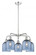 Bella - 5 Light - 24 inch - Polished Chrome - Chandelier (3442|516-5CR-PC-G558-6BL)