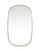 Metal Frame Oval Mirror 36x60 Inch in Brass (758|MR2B3660BRS)