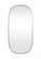 Metal Frame Oval Mirror 30x60 Inch in Silver (758|MR2B3060SIL)