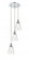 Ellery - 3 Light - 12 inch - Polished Chrome - Cord Hung - Multi Pendant (3442|113B-3P-PC-G394)