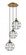 Lake Placid - 3 Light - 15 inch - Brushed Brass - Cord Hung - Multi Pendant (3442|113B-3P-BB-CE-8-BK)