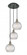 Athens - 3 Light - 15 inch - Black Antique Brass - Cord Hung - Multi Pendant (3442|113B-3P-BAB-G122C-8CL)