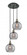 Athens Deco Swirl - 3 Light - 15 inch - Black Antique Brass - Cord Hung - Multi Pendant (3442|113B-3P-BAB-G1213-8SM)