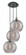 Athens Deco Swirl - 3 Light - 19 inch - Black Antique Brass - Cord Hung - Multi Pendant (3442|113B-3P-BAB-G1213-12SM)