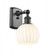 White Venetian - 1 Light - 6 inch - Oil Rubbed Bronze - Sconce (3442|516-1W-OB-G1217-6WV)