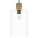 Hunter Vanning Noble Bronze and Natural Sisal Rope with Clear Glass 1 Light Pendant Ceiling Light (4797|13112)