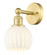 White Venetian - 1 Light - 6 inch - Satin Gold - Sconce (3442|616-1W-SG-G1217-6WV)