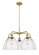 Bristol - 5 Light - 27 inch - Brushed Brass - Chandelier (3442|516-5CR-BB-GBD-94)