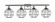 Lake Placid - 4 Light - 38 inch - Brushed Satin Nickel - Bath Vanity Light (3442|516-4W-SN-CE-8-BK)