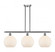 Athens - 3 Light - 37 inch - Brushed Satin Nickel - Stem Hung - Island Light (3442|516-3I-SN-G121-10)